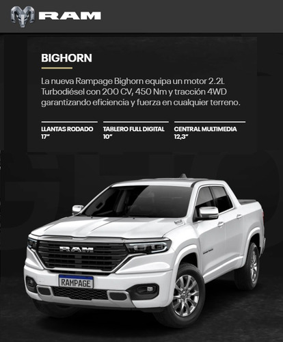 RAM Rampage 2.2 Bighorn TD 4X4 2025